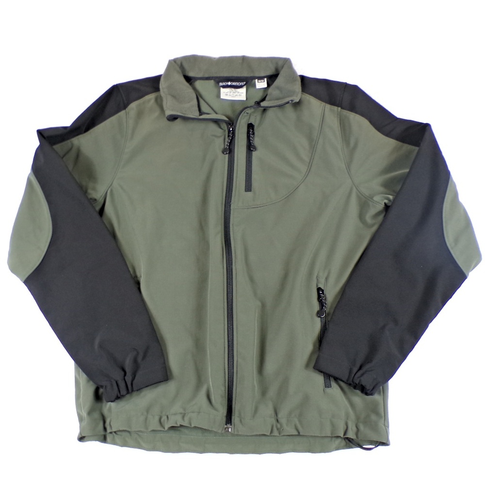 Black Diamond Mens Size Medium Soft Shell Green/Black Full Zip Jacket